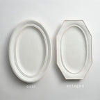 oval plate - L