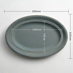oval plate - L
