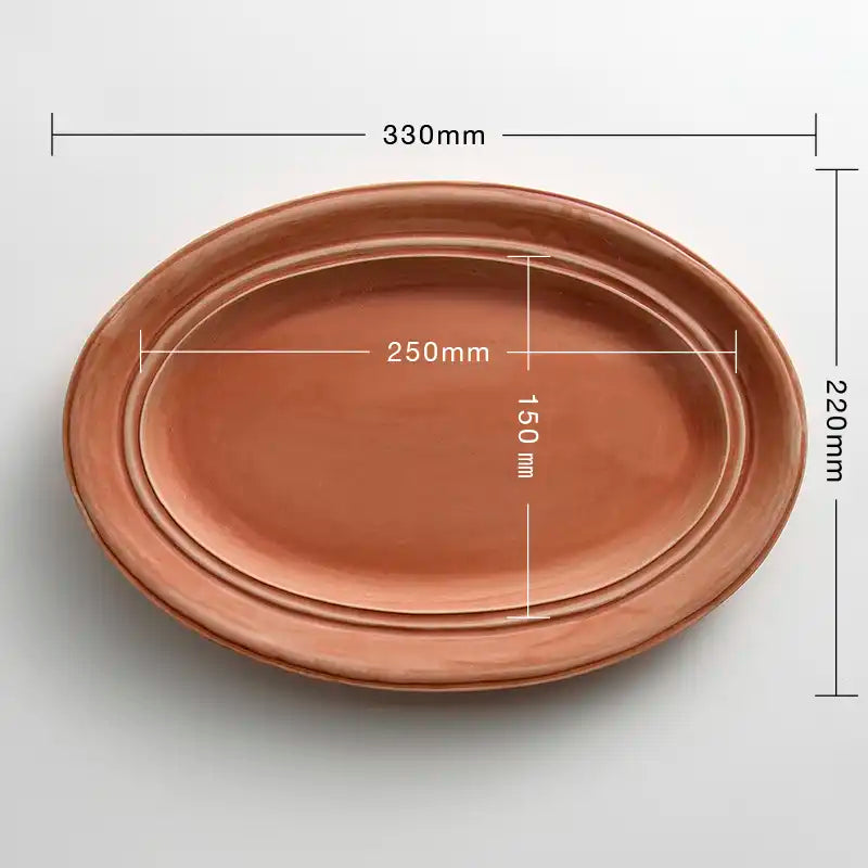 oval plate - L