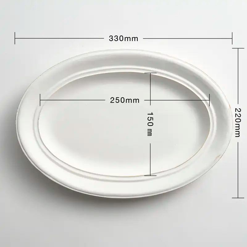 oval plate - L