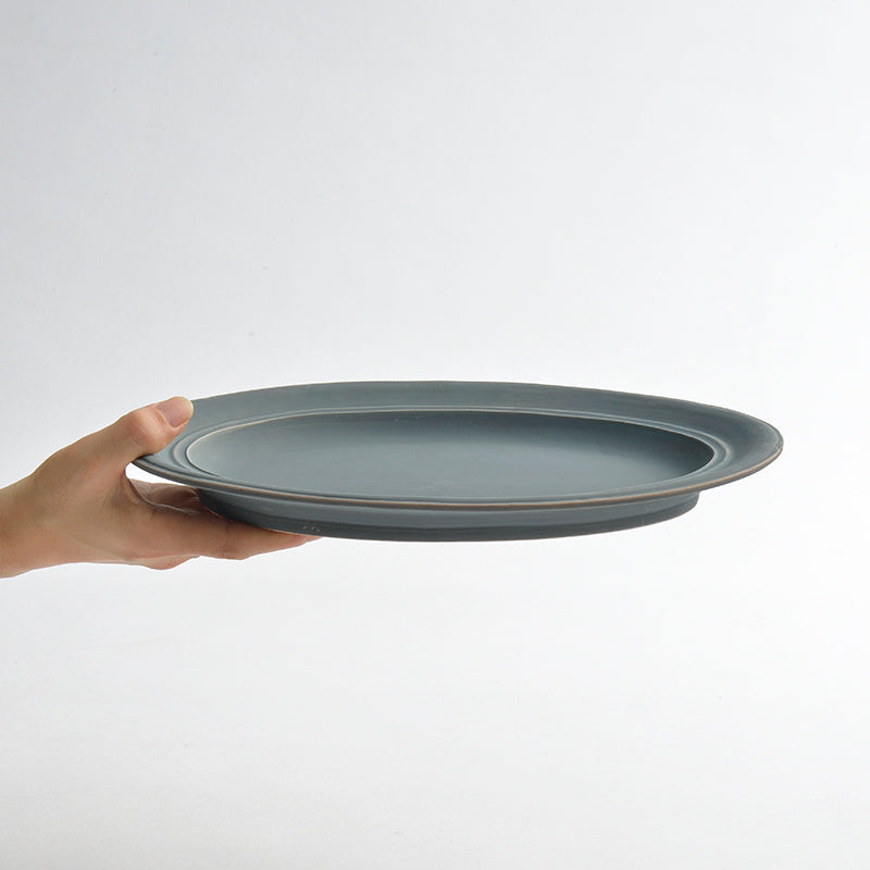 oval plate - L