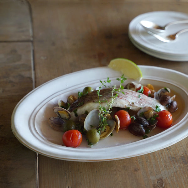 oval plate - L