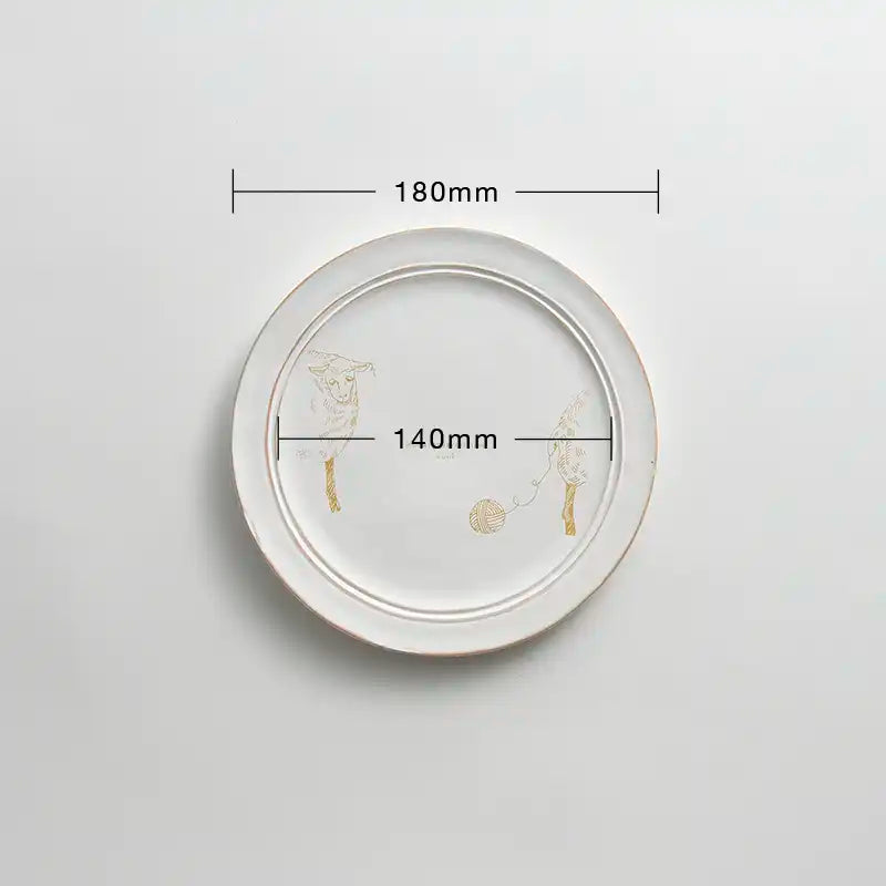 round plate S - hitsuji 2027